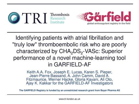 Identifying patients with atrial fibrillation and truly low thromboembolic risk who are poorly characterized by CHA2DS2-VASc: Superior performance of.