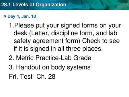 2. Metric Practice-Lab Grade 3. Handout on body systems