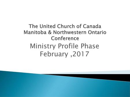 The United Church of Canada Manitoba & Northwestern Ontario Conference