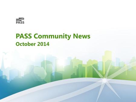 PASS Community News October 2014.