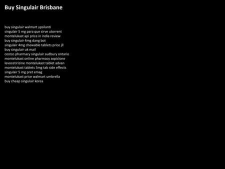 Buy Singulair Brisbane