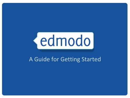 A Guide for Getting Started