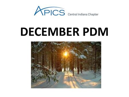 DECEMBER PDM.