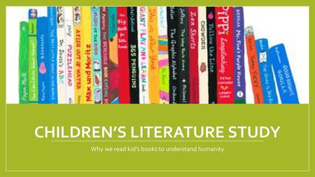 Children’s Literature Study