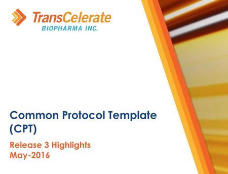 Common Protocol Template (CPT)