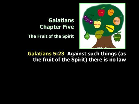 Galatians Chapter Five