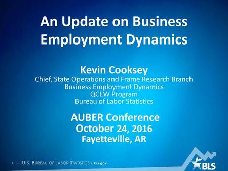 An Update on Business Employment Dynamics