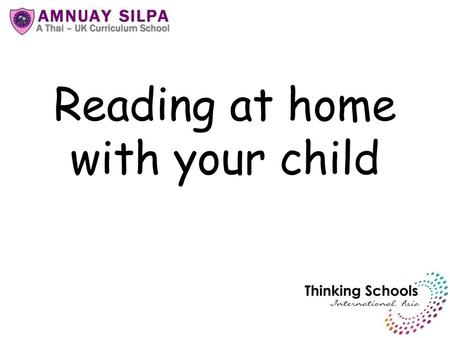 Reading at home with your child