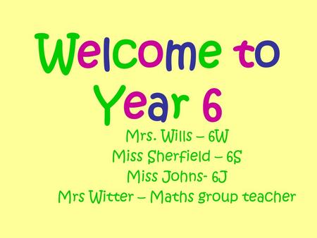 Mrs Witter – Maths group teacher