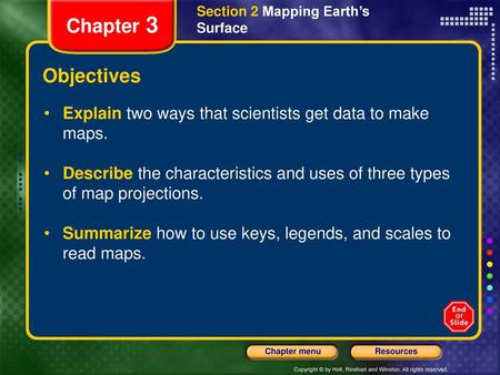 Section 2 Mapping Earth’s Surface