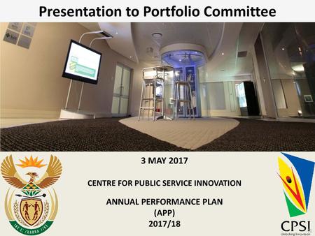 Presentation to Portfolio Committee