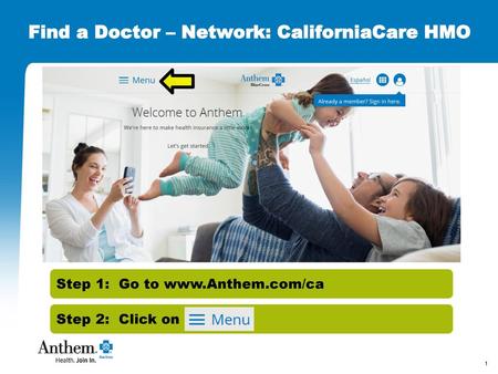 Find a Doctor – Network: CaliforniaCare HMO