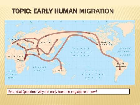 Topic: Early Human Migration