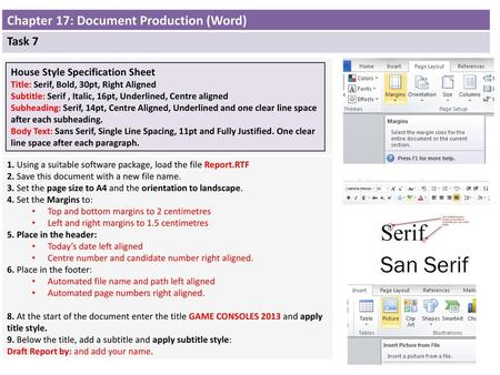 Chapter 17: Document Production (Word)