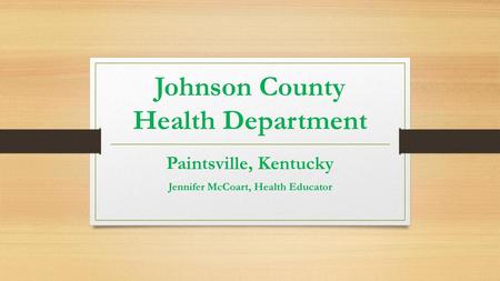 Johnson County Health Department