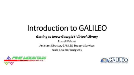 Introduction to GALILEO