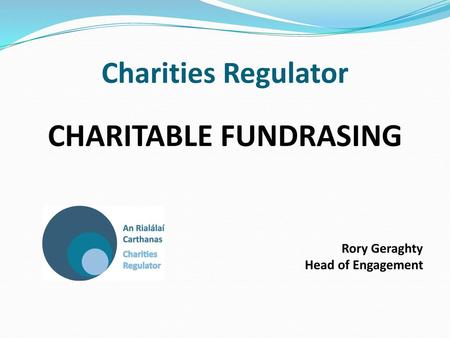 CHARITABLE FUNDRASING