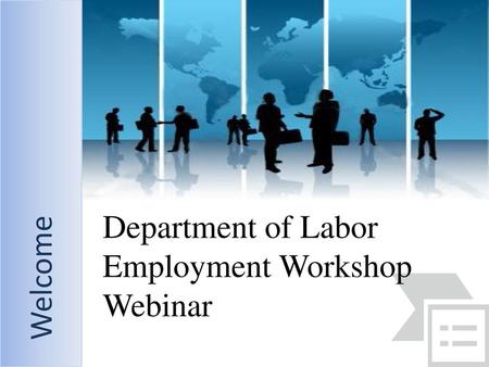 Employment Workshop Webinar