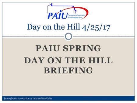 PAIU Spring day on the hill Briefing