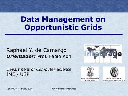 Data Management on Opportunistic Grids