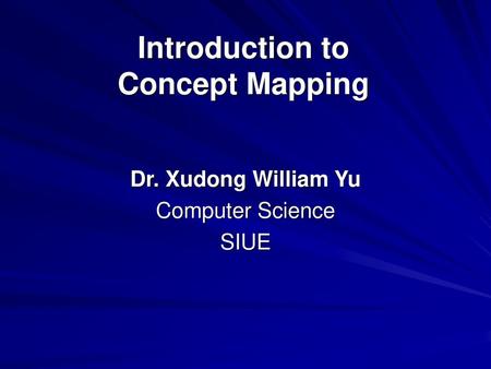 Introduction to Concept Mapping