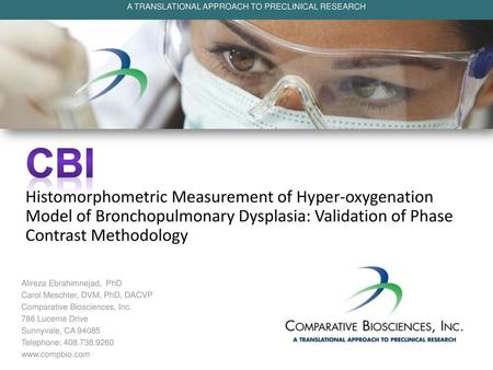 A TRANSLATIONAL APPROACH TO PRECLINICAL RESEARCH