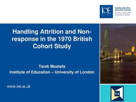 Handling Attrition and Non-response in the 1970 British Cohort Study