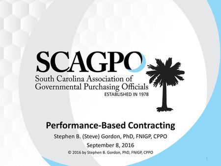 Performance-Based Contracting