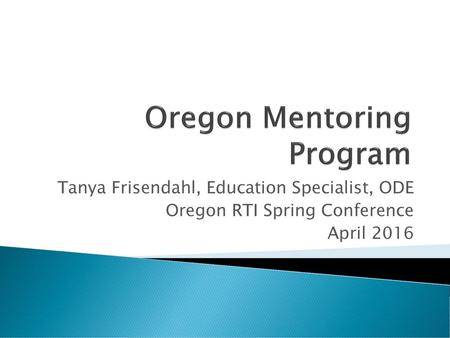 Oregon Mentoring Program