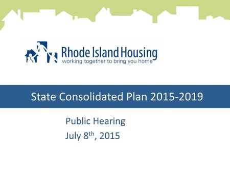 State Consolidated Plan