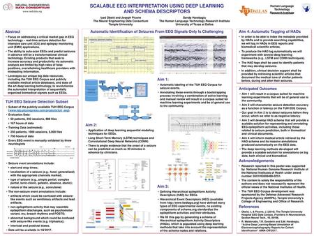 Scalable EEG interpretation using Deep Learning and Schema Descriptors