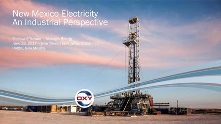 New Mexico Electricity An Industrial Perspective