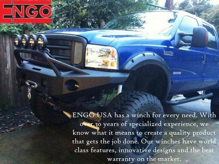 ENGO USA has a winch for every need