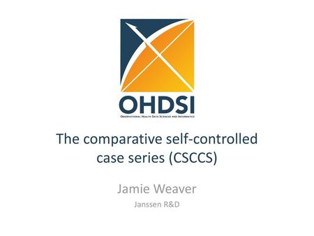 The comparative self-controlled case series (CSCCS)