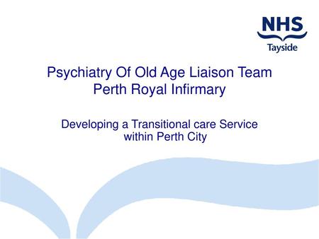 Developing a Transitional care Service within Perth City