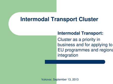 Intermodal Transport Cluster