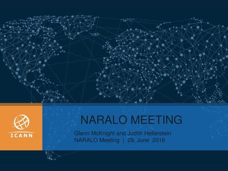 NARALO MEETING Glenn McKnight and Judith Hellerstein