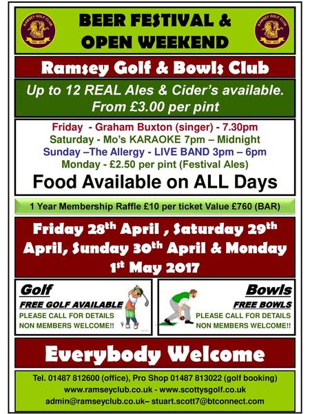 Everybody Welcome BEER FESTIVAL & OPEN WEEKEND