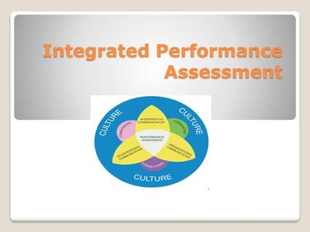 Integrated Performance Assessment