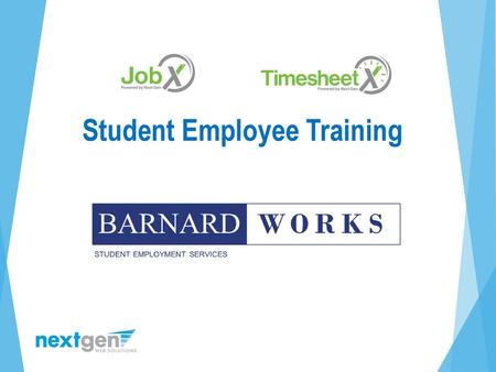 Student Employee Training