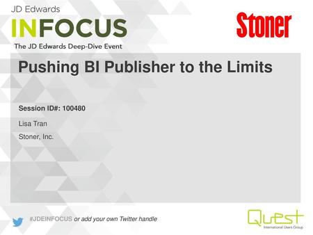 Pushing BI Publisher to the Limits