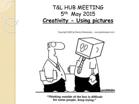 Creativity - Using pictures