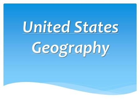 United States Geography