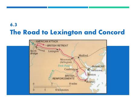 6.3 The Road to Lexington and Concord