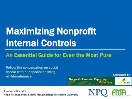 Maximizing Nonprofit Internal Controls