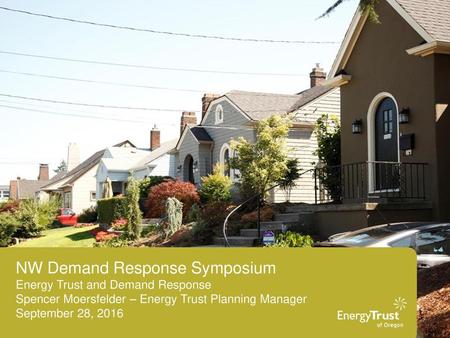 NW Demand Response Symposium