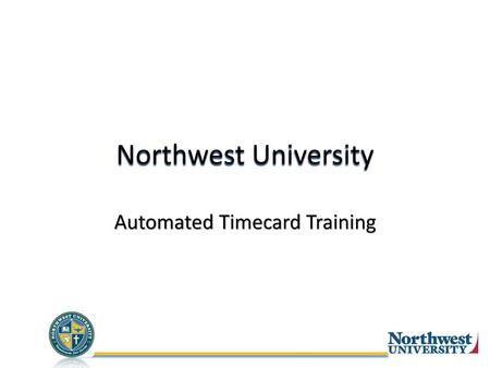 Automated Timecard Training