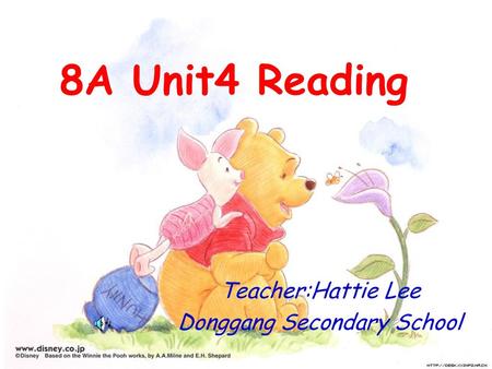 Teacher:Hattie Lee Donggang Secondary School