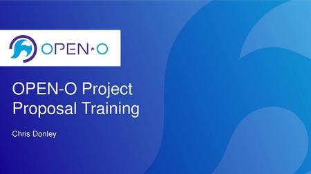 OPEN-O Project Proposal Training