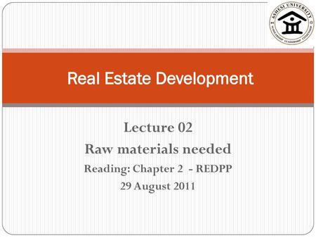 Real Estate Development